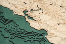 California Coast Topographic Depth Chart Map