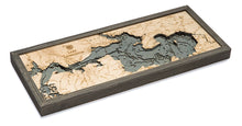 Lake Livingston Wood Carved Topographic Depth Chart/Map
