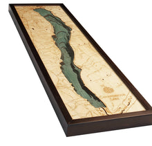 Canandaigua Lake, NY Wood Carved Topographic Depth Chart/Map