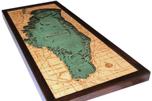 Lake Winnebago Wood Carved Topographic Depth Chart/Map
