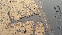 Outer Banks, North Carolina UV Nautical Wood Chart, Large, 24.5" x 31"