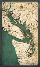 Salish Sea Wooden Topographical Serving Tray