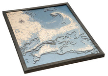 Cape Cod, Massachusetts UV Nautical Wood Chart, Large, 24.5" x 31"
