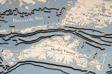 Cape Cod, Massachusetts UV Nautical Wood Chart, Large, 24.5" x 31"