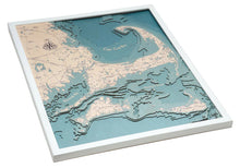 Cape Cod, Massachusetts UV Nautical Wood Chart, Large, 24.5" x 31"