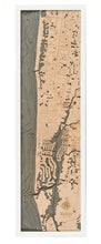 Naples Wood Carved Topographic Depth Chart