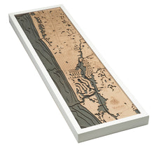 Naples Wood Carved Topographic Depth Chart