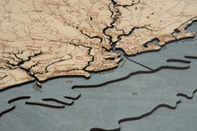 South Carolina Coast Topographic Depth Chart/Map