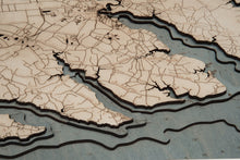 Virginia Beach to Kitty Hawk Topographic Depth Map/Chart