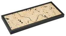 Minneapolis St. Paul Wood Carved Topographic Depth Chart/Map