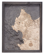 Carmel/Monterey Topographic Depth Chart Map