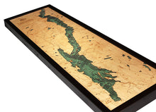Lake George, NY Wood Carved Topographic Depth Chart/Map