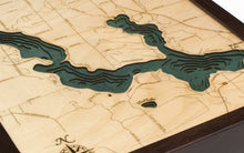 Walloon Lake, Michigan Wood Carved Topographic Depth Chart/Map