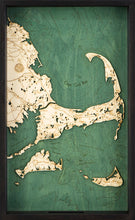 Cape Cod Wooden Topographical Serving Tray