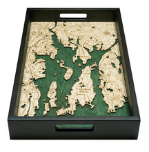 Narragansett, RI Wooden Topographical Serving Tray