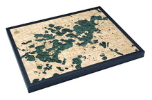 Lake Minnetonka Wood Carved Topographic Depth Chart/Map