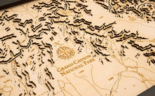 Grand Canyon Wood Carved Topographic Depth Chart/Map