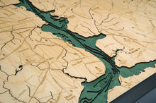 Washington D.C. Wood Carved Topographic Depth Chart/Map