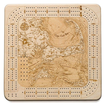 Cape Cod Topographic Cribbage Board
