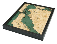 San Francisco/Bay Area Wood Carved Topographic Depth Chart/Map