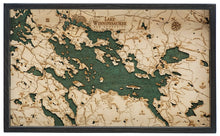 Lake Winnipesaukee Wooden Topographical Serving Tray