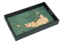 Nantucket Wooden Topographical Serving Tray