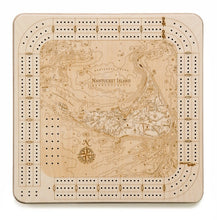 Nantucket Topographic Cribbage Board