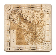 Salish Sea Topographic Cribbage Board