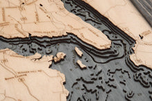 Great Sacandaga Lake Wood Carved Topographic Depth Chart/Map