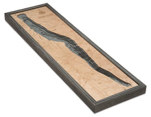 Seneca Lake Wood Carved Topographic Depth Chart/Map