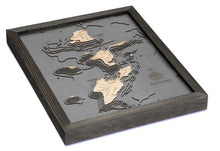 Bass Islands & Put-in-Bay Wood Carved Topographic Depth Chart/Map