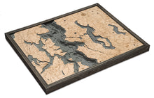 Seattle, WA Wood Carved Topographical Map