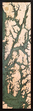 Inside Passage Wood Carved Topographic Depth Chart/Map